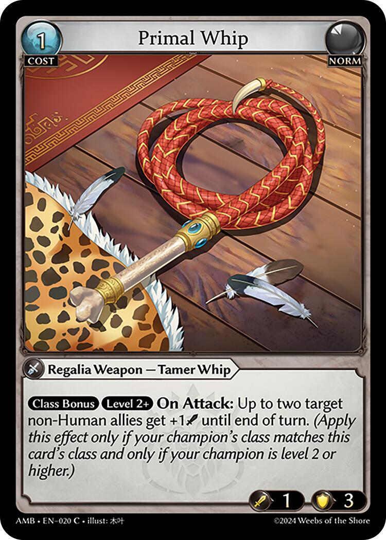 Primal Whip (020) [Mortal Ambition]