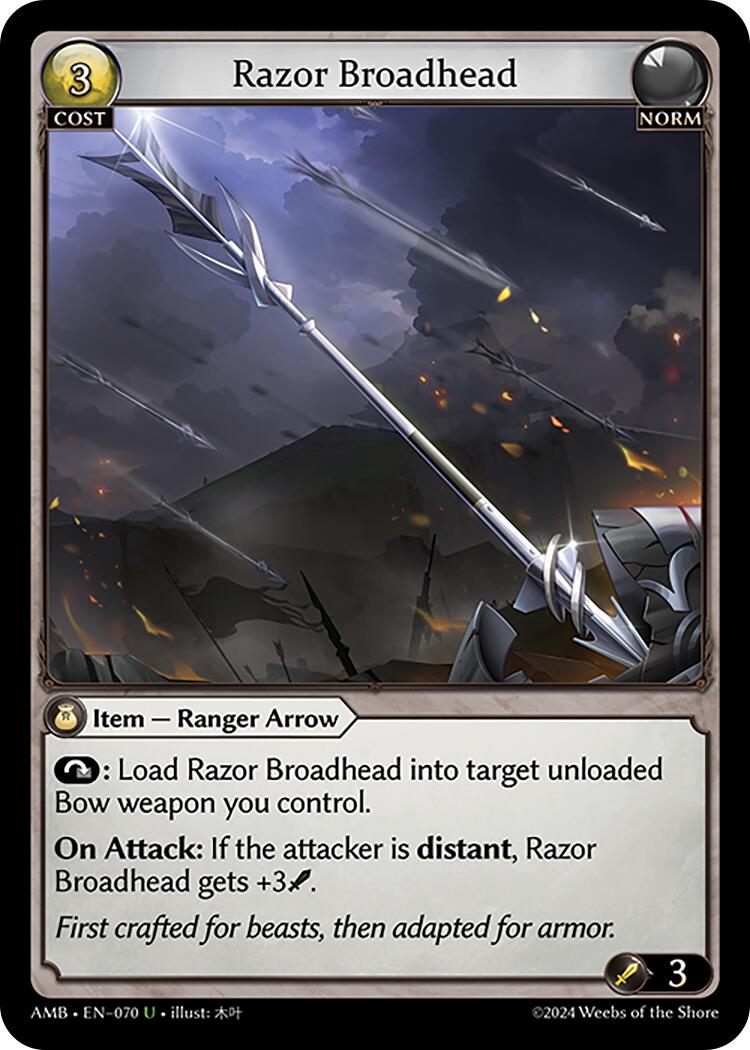 Razor Broadhead (070) [Mortal Ambition]