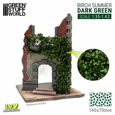 Ivy Foliage - Dark Green Birch Summer - Large