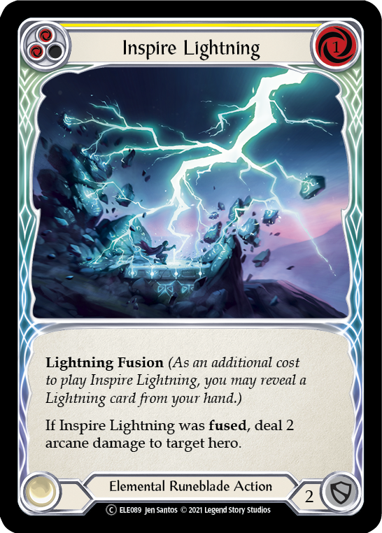 Inspire Lightning (Yellow) [U-ELE089] (Tales of Aria Unlimited)  Unlimited Normal