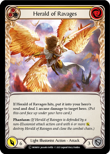 Herald of Ravages (Yellow) [U-MON018] (Monarch Unlimited)  Unlimited Normal