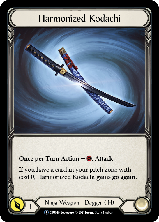 Harmonized Kodachi [U-CRU049] (Crucible of War Unlimited)  Unlimited Rainbow Foil