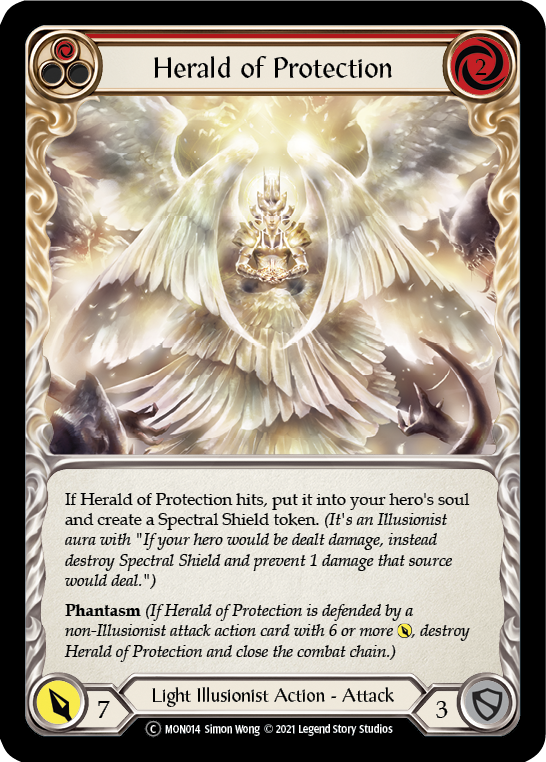 Herald of Protection (Red) [U-MON014] (Monarch Unlimited)  Unlimited Normal